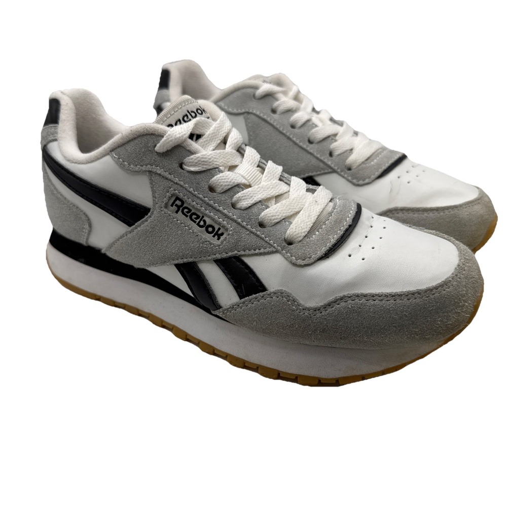 Women's Reebok White W Gum Sole Classic Trainers‎ Size 7